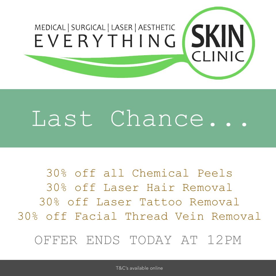 Offer ends 12pm today! Have you claimed yours yet?

#everythingskin #offer #blackfriday #skincare #dermatology