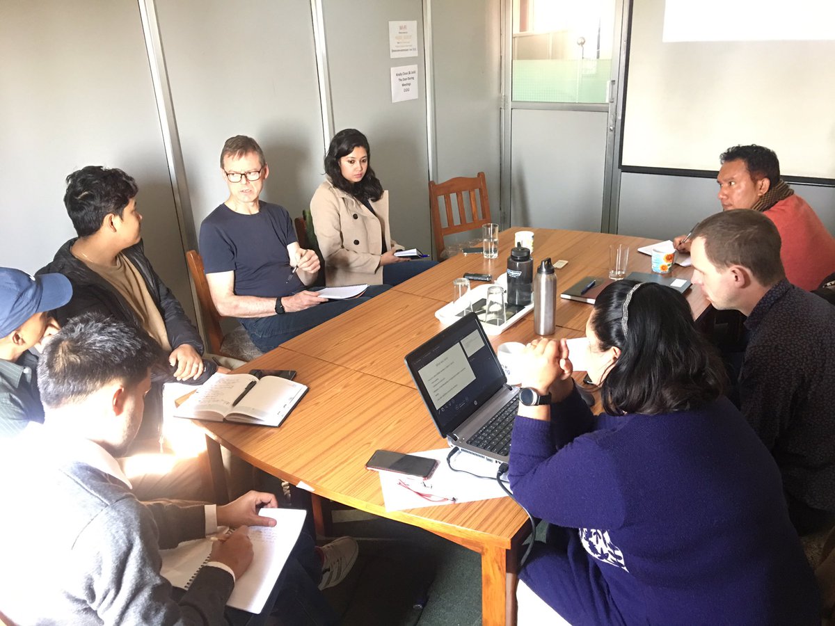sushilbaral's tweet image. @HERDIntl team joined by @NCIHD_Leeds @COMDISResearch team James &amp;amp; Chris,finalising Research outputs: #Papers, #Guidelines #ResearchBriefs for dissemination of Research findings at local, provincial &amp;amp; federal level. Up taking research findings in given context &amp;amp; helping scale up