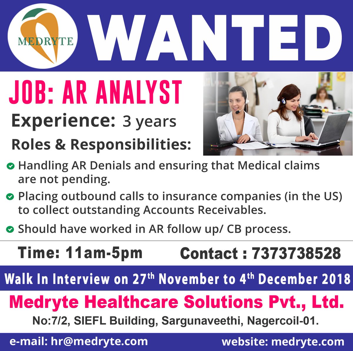 e_colleague's tweet photo. #WANTED #AR_Analyst! https://t.co/UNoD6sm7D2