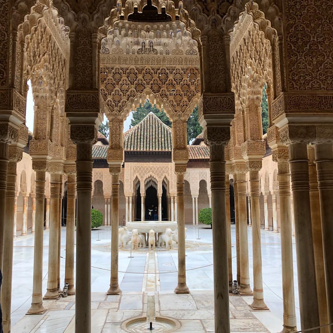ArtPursuits's tweet photo. "A day at the #Alhambra. The huge scale somehow doesn’t dwarf the intricate detail. Our guide Enrique made it come alive. Washington Irving was right."

Thank you @PegMastrianni for the amazing pictures from our study tour to Andalucia. 📷Looks like you are having a great time! https://t.co/lcGanE94b8
