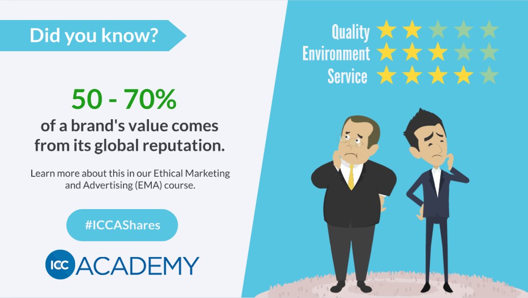 TheICCAcademy's tweet photo. How do you maintain a strong business reputation in today’s evolving social landscape? Sign up for our free e-course on ICC Code of Ethical Marketing & Advertising!
https://t.co/08eRUlwuND
#EMA #ethicalmarketing #ICCCode #marketing https://t.co/0J9AUUcWUb