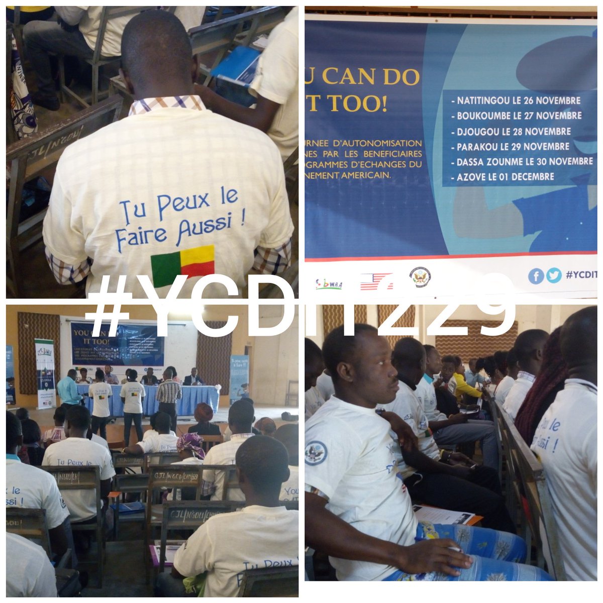 BeninWomen's tweet photo. #YCDIT229
*#YCDIT229*
Les jeunes de #Natitingou ont attendu ce jour.
Le roadshow a effectivement démarré comme annoncé, ce lundi #26novembre2018 à la #MaisonDesJeunes de Natitingou. Ils sont massivement sortis les jeunes de la commune de Natitingou pour participer. https://t.co/K5zM6u6qEG