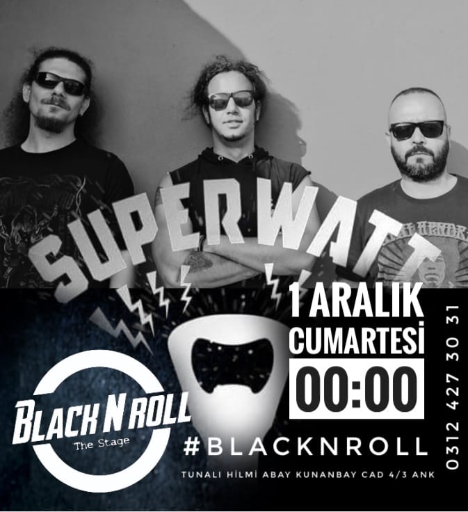 Cumartesi akşamı Ankara' dayız bekleriz 🤘 ⚡️⚡️ #blacknroll_thestage #superwattmusic #RocknRoll #hardrock #oldschoolpunk