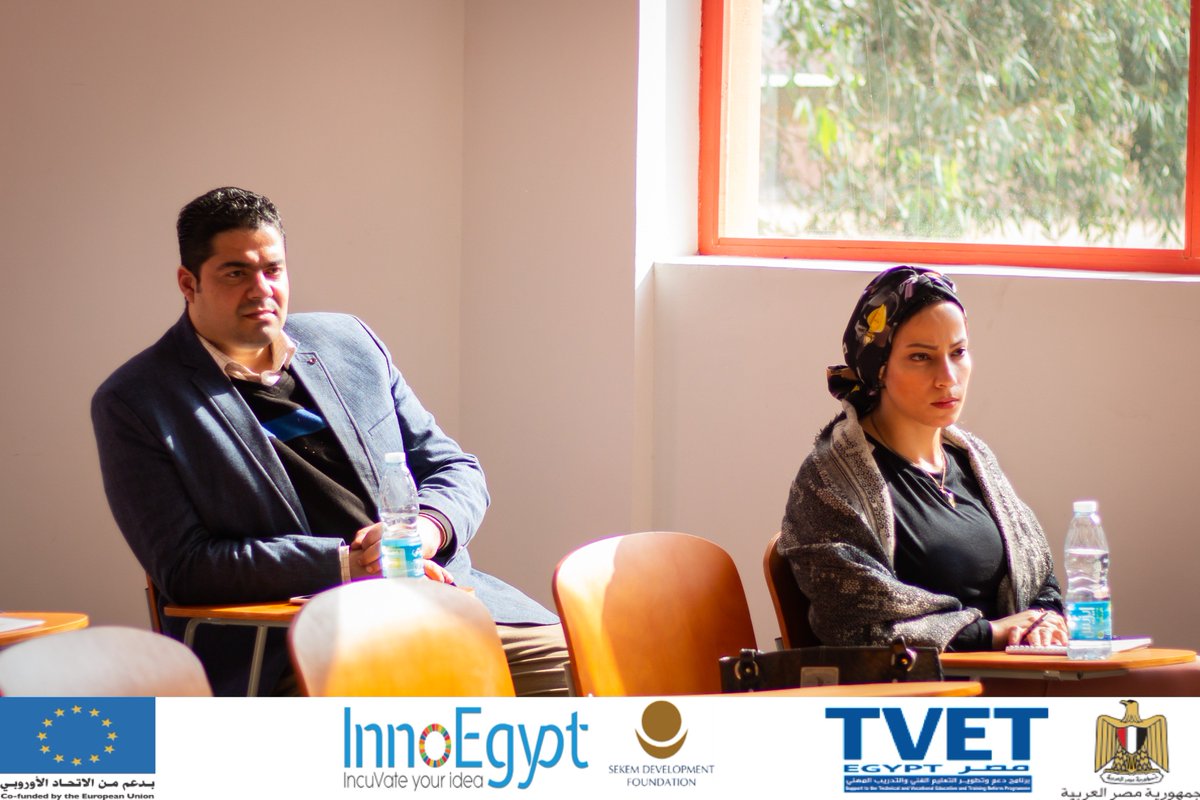 EUInnoEgypt's tweet photo. 🔊It’s our pleasure to welcome a Representatives from TVET program while attending and monitoring Heliopolis University camp activities.🔝

Heliopolis University For Sustainable Development TVET II
#IncuVate_Your_Idea
#InnoEgypt
#Entrepreneurship https://t.co/iuHeePGYcl