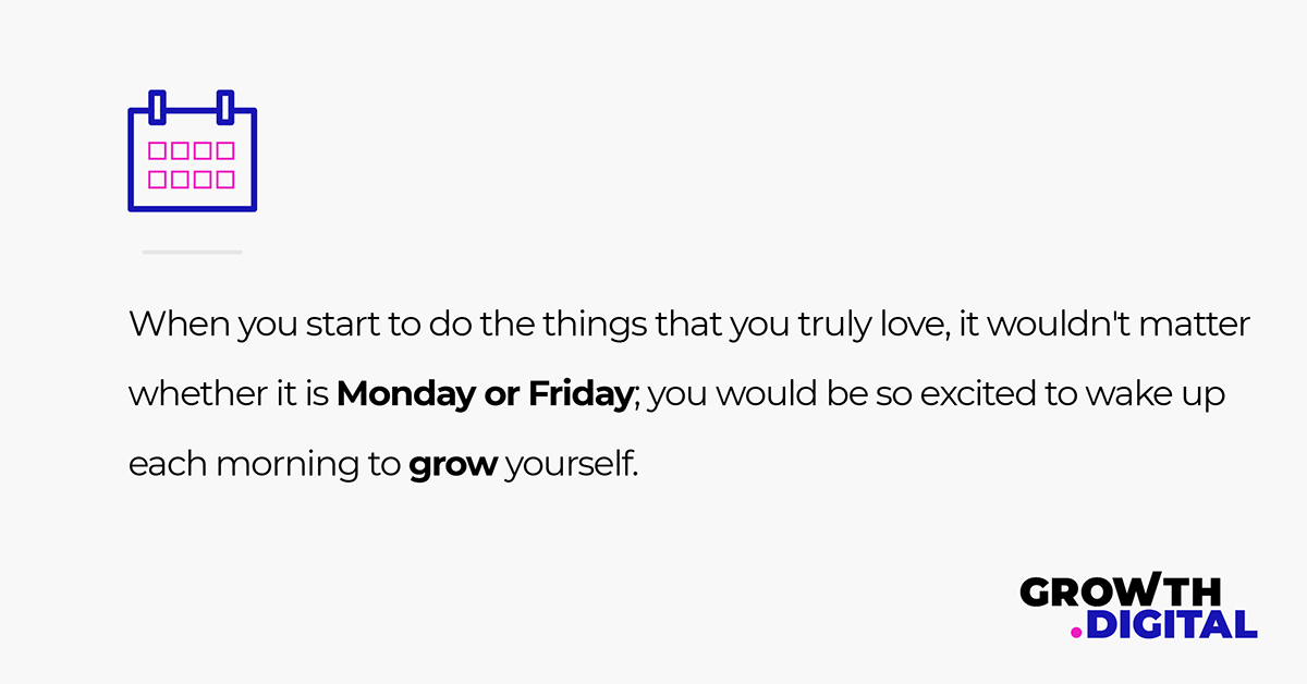 growthdotdigitl's tweet photo. Do the things you love and you will never feel like work

#mondayblues #mondaymotivation #followyourpassion #thingsyoulove https://t.co/QFcONNQQWV