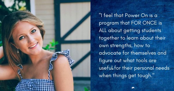 PowerOnPeople's tweet photo. Our guest blog post from a Power On Youth alumni on what a strength focused #youthprogram has meant for her. Thanks for sharing Jasmin! https://t.co/SSC9O1pjXz #YouthEmpowerment #Strengthbasedlearning #PositivePsychology #Strengthbasedapproach #youth https://t.co/zQSwNYsUJk