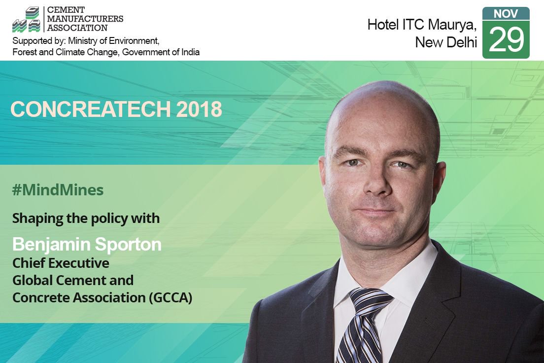 CMAIndia_'s tweet photo. #Concreatech2018
#MindMines
Shaping the policy with
Mr @benjaminsporton 
Chief Executive, Global Cement and Concrete Association (GCCA)

#CMAIndia #IndianCementIndustry #GlobalCement #ConcreteAssociation #BusniessLeader #IndustrySpeaker @theGCCA https://t.co/9BYyPlFAgJ