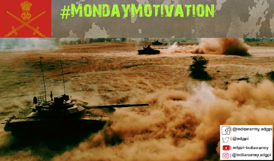 adgpi's tweet photo. #FirePower #ShockEffect #Speed #IndianArmy #MondayMotivation https://t.co/PoCt4qVwNM