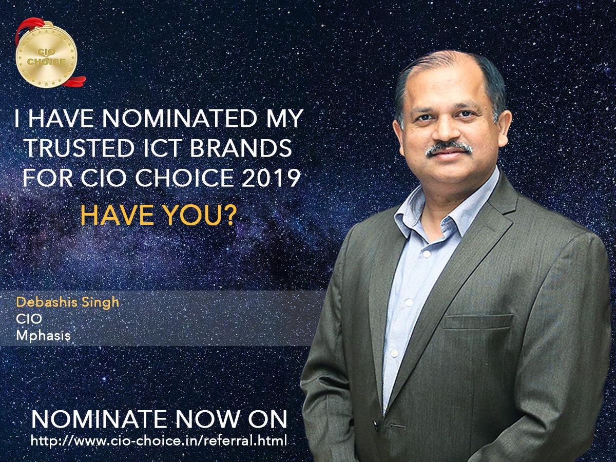 Deb1973Singh's tweet photo. I have nominated my Trusted ICT Brands for CIO Choice 2019... Have You? Nominate now on https://t.co/B2vO2mQVhq https://t.co/aeKlInI0mQ