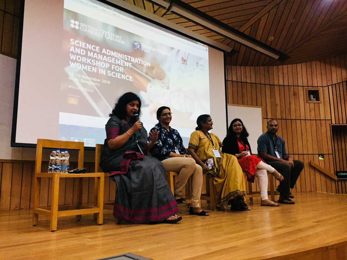 manjulaharikri2's tweet photo. #Paneldiscussion 1- Synergy among Academia, admin &amp; grants for working in science: roles &amp; challenges #wisam18 #NewtonFund session moderated by @SavitaAyyar #Panalist @minhaj31 @VandanaGambhir @DrSumanGovil @Vineetha Raghavan @IndiaBioscience @inBritish @IISERPune https://t.co/GtXSgNTFpr