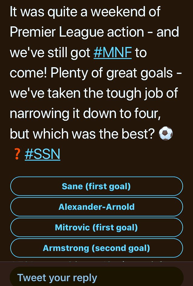 Morning from the world of Sky where Spurs (or Son) yet again seem to not actually exist 👀