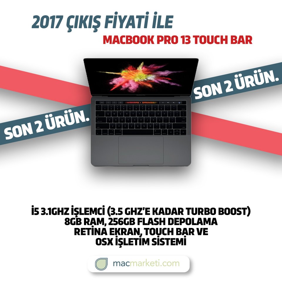 2017 çıkış fiyatı ile MacBook Pro 13 Touch Bar...

Rekabetçi fiyat... macmarketi.com/macbook-pro-to…

11.599 TL

macmarketi.com

#apple #macmarketi