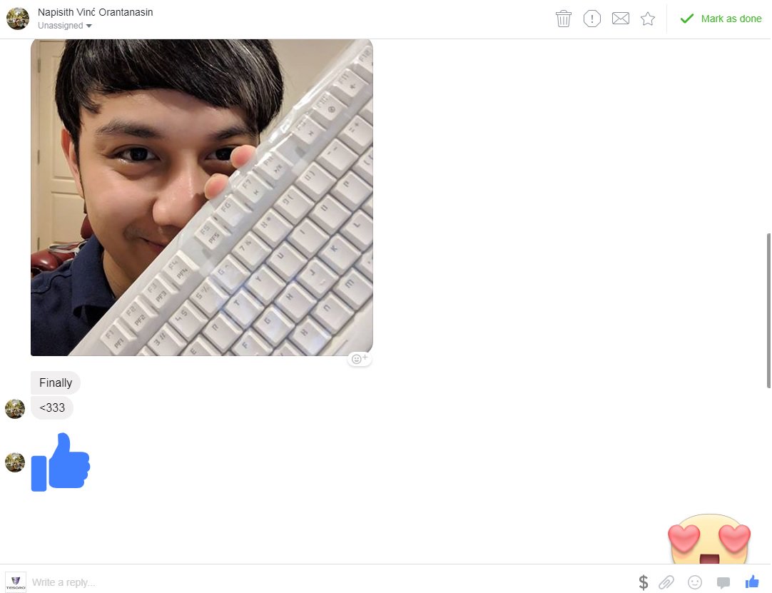 tesorotec's tweet photo. Got this from the messenger in the morning- Someone has just received his long-awaited Gram Spectrum TKL keyboard.😍
Thank you Nap!
#lovethesmile
#mondaymotivation
#gramspectrumtkl
#cutefans https://t.co/Syb4Pht3Wc