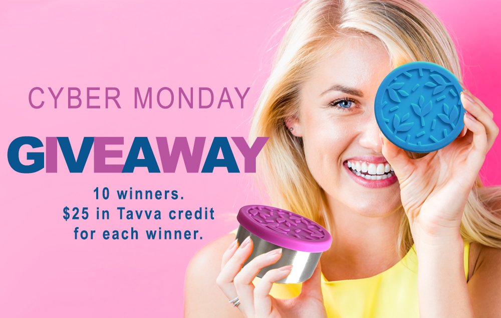 🎊CYBER MONDAY GIVEAWAY 🎊 10 winners will receive $25 in Tavva credit, just in time to shop the event. Enter now: tavvakitchen.com/pages/giveaway
