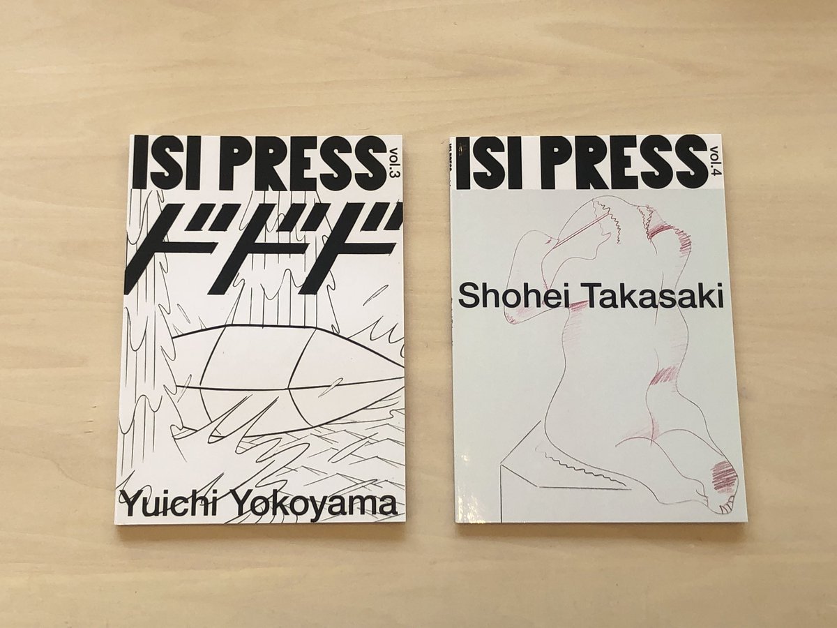 tokyo_cultuart's tweet photo. ISI PRESS より、新作のZINEが入荷しております！画家、漫画家である横山裕一さんと、ペインター、スカルプターであるSHOHEI TAKASAKIさんの作品集です。前回直ぐに完売となった、福岡の人気イラストレーターKYNEさんのZINEも再入荷しております！！ #isipress #横山裕一 #SHOHEITAKASAKI #KYNE https://t.co/o1ykAsQXAh