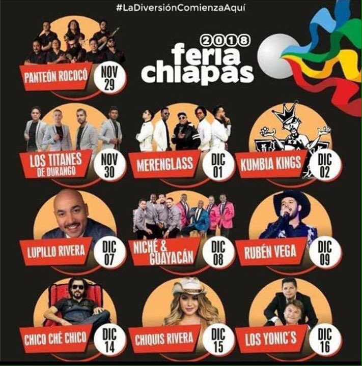 I22Kings's tweet photo. Genteeee 📣 vamos por Chiapas kokooooooo 
2 Diciembre 
#Kingsofkumbia
@loskumbiakings https://t.co/OWqh2b9Y01