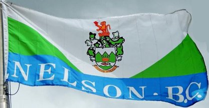 66: NELSON (4.63 points)- The giant text at the bottom of the flag is trolling me- Mountains as green triangles is pretty clever - Overall, in spite of the text and the crest, the scheme is bold enough to be somewhat decent