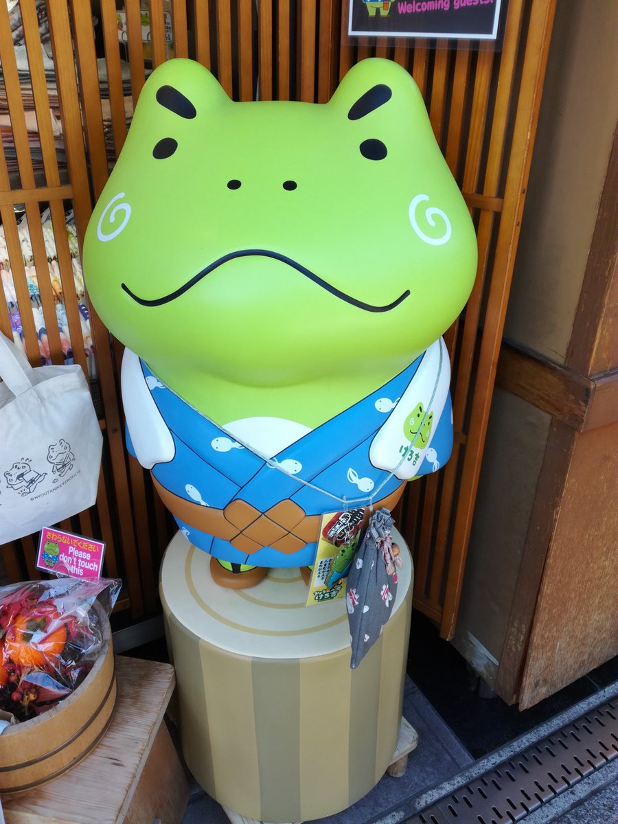 japonenfamille1's tweet photo. J'adore cette grenouille qui se trouve dans la rue marchande en direction de #sensoji #asakusa #pyongpyong https://t.co/AF8ZMvPQdX