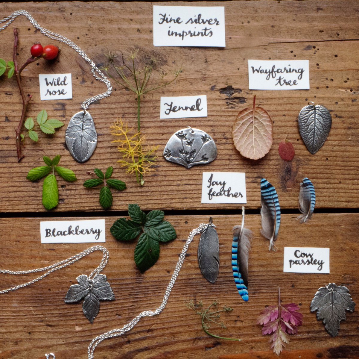 silverpebble's tweet image. I made this collection of intricate silver nature imprints using the tutorial on p25 of #makingwinter. 

It’s just £6.75 just now &amp;amp; has 23 other handmade &amp;amp; tasty projects designed to lift mood through making &amp;amp; contact with nature in the colder months:

amazon.co.uk/Making-Winter-…