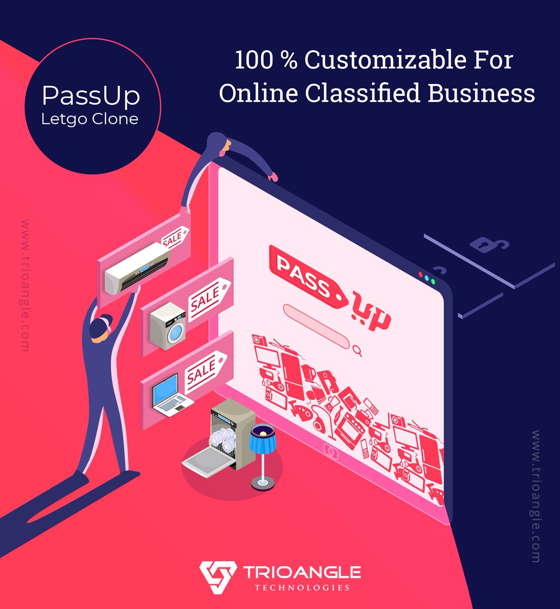 Trioangle's tweet photo. Corner the online classified market with the best Letgo clone script. Readymade solution to gear up the business.
#PassUp #LetgoClone #Onlineclassifiedscript #Customizablescript #Onlineclassifiedapp #businessresource #businessideas
https://t.co/fBSzNmrcAK https://t.co/94MiYSHeuY