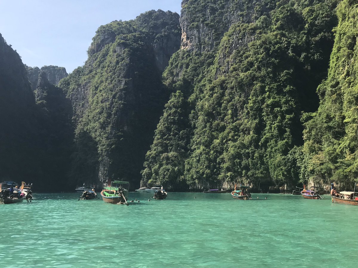 Hab76's tweet photo. #phiphiley #thailand #nofilter #whataday ❤️ https://t.co/dgNevniu0j