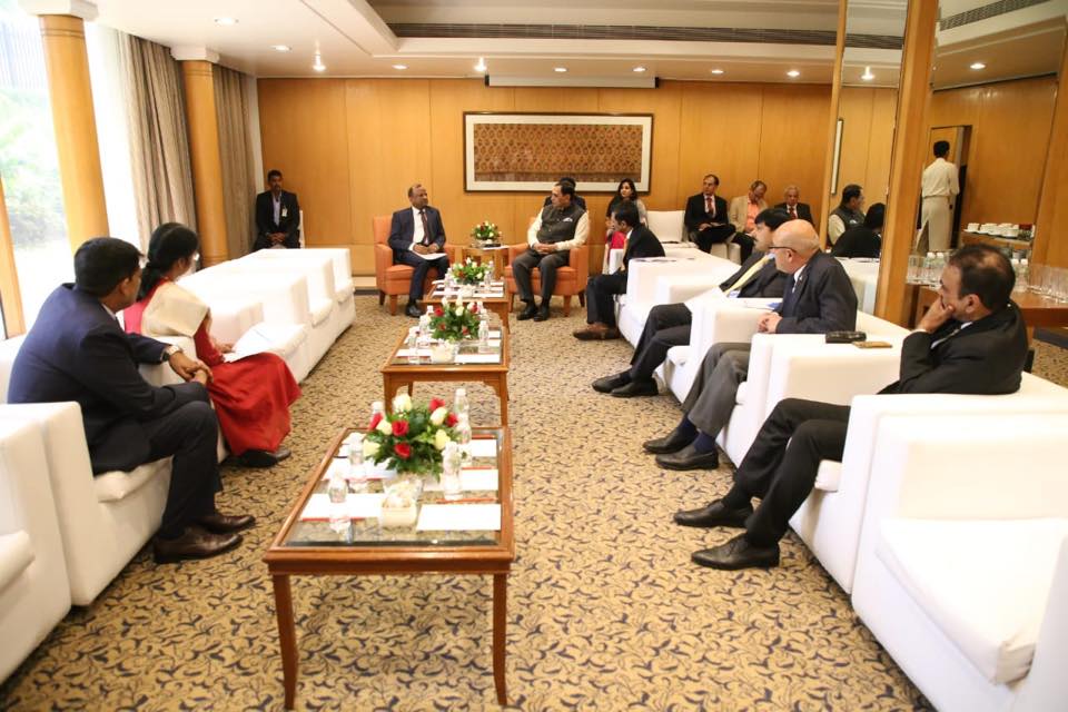 VibrantGujarat's tweet photo. Mr. Rajnish Kumar, Chairman, State Bank of India and Mr. Vijay Rupani, Chief Minister of Gujarat in a talk at Vibrant Gujarat'19 Mumbai Roadshow. @TheOfficialSBI #VG2019 #VibrantGujarat #ShapingANewIndia #SBI #SBIBank https://t.co/s1BIo5XlXU