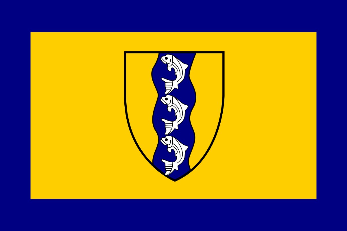 54: RICHMOND (4.86 points)-  STOP PUTTING YOUR COAT OF ARMS IN THE MIDDLE OF FLAGS - The rest is fine, honestly, if overly busy on the fish design