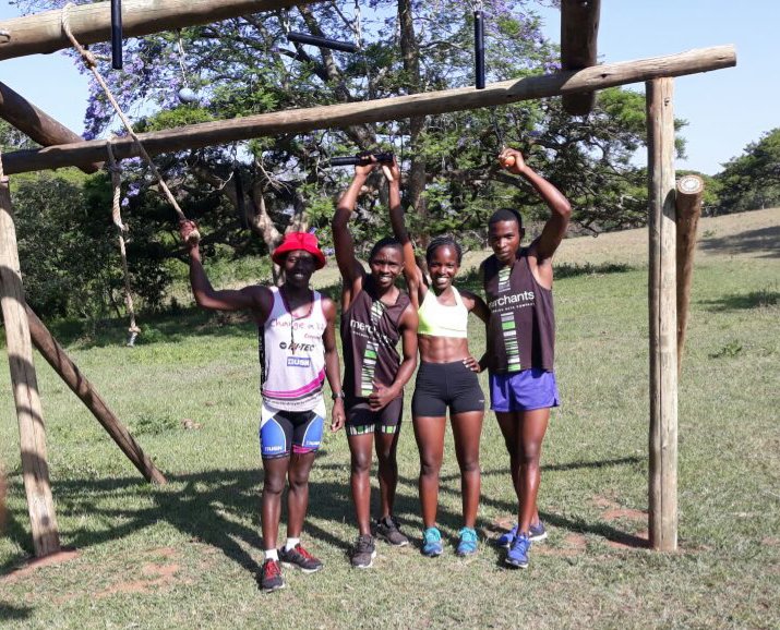 CCMerchBPO's tweet photo. Mxolisi, Dumisani and Puseletso have been entered in a local Obstacle Course Race [OCR] this weekend called WATERRA, as prep for the big one race. This race has 12km Trail running with 15 obstacles. #MerchantsPower @thewarriorrace #MerchantsPeople @sa_ocr https://t.co/iPecHPc5b7