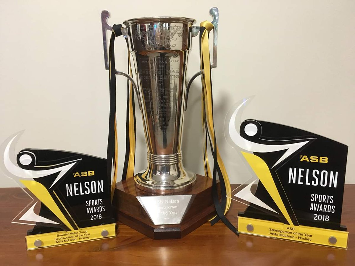 I'm so honoured to have been named Nelson sportswomen of the year &amp; also the overall sportsperson for 2018. It truly means the world to have my name on these trophies. Thank you Bowater Motor Group and ASB for sponsoring the awards and THANK YOU to everyone who made this possible