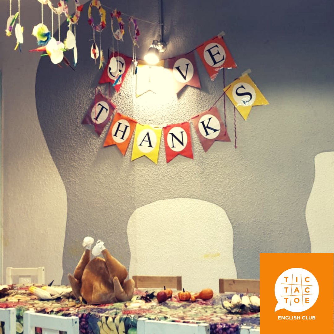 GreyElephantMad's tweet photo. Así celebrábamos Thanksgiving en nuestro English Club la semana pasada bajo el lema "Give Thanks", ¡nosotros damos las gracias a las familias que nos acompañan en este proyecto! #MakingEnglishHappen #TocTacToeClub #learningthroughplay #bilingualkids #inglesparaniños #GreyElephant https://t.co/EoQFaYoL9g