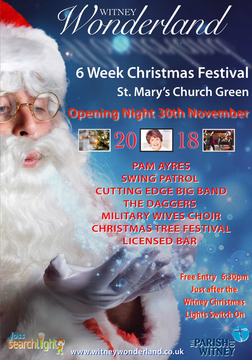 The launch night of Witney Wonderland is almost here. Be sure to join us @stmaryswitney  following the lights switch.