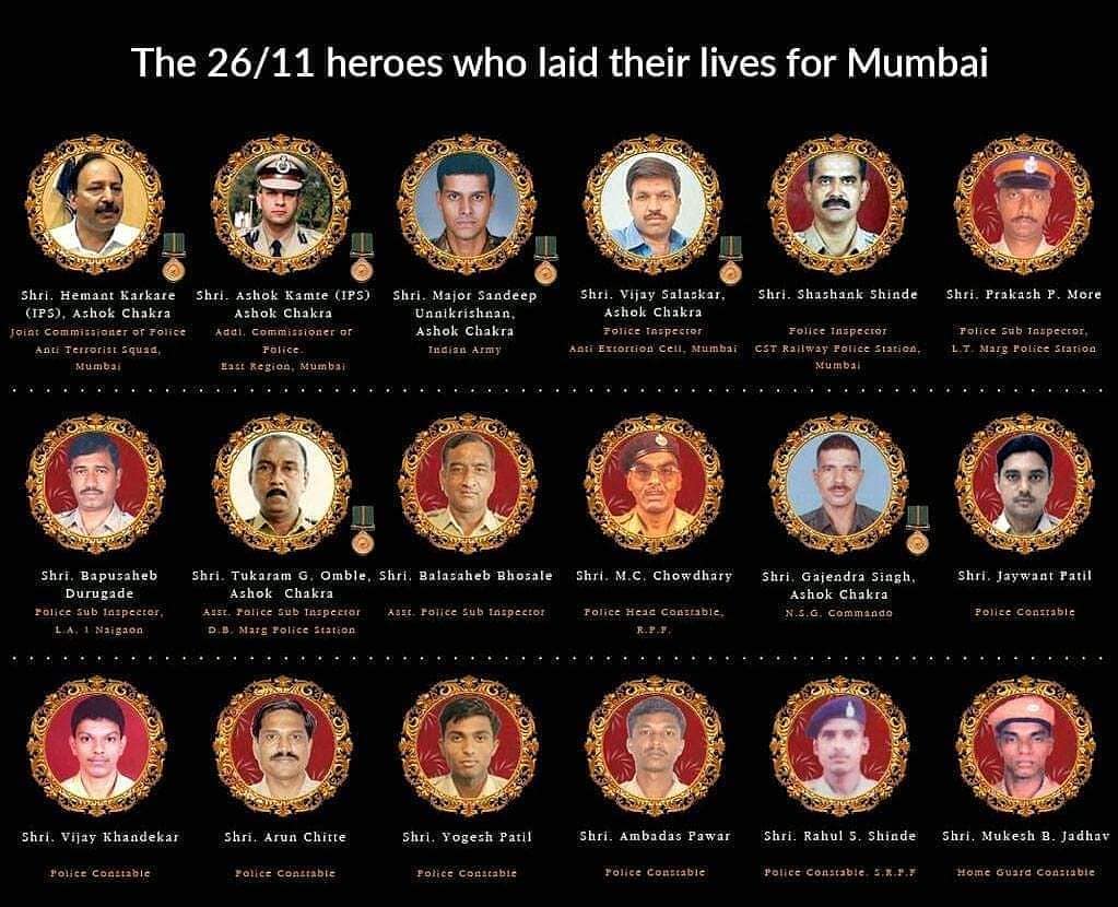 Rajdeepsinh147's tweet photo. #Remembering2611 🇮🇳 pays homage to the #IndianBraves who gave their all to protect and defend the Nation and the 166 innocent lives that were cut short brutally by Pakistani terrorists in the #MumbaiTerrorAttack
May We Never Forget their sacrifice #2611Attack https://t.co/JX9JN3pUJ7