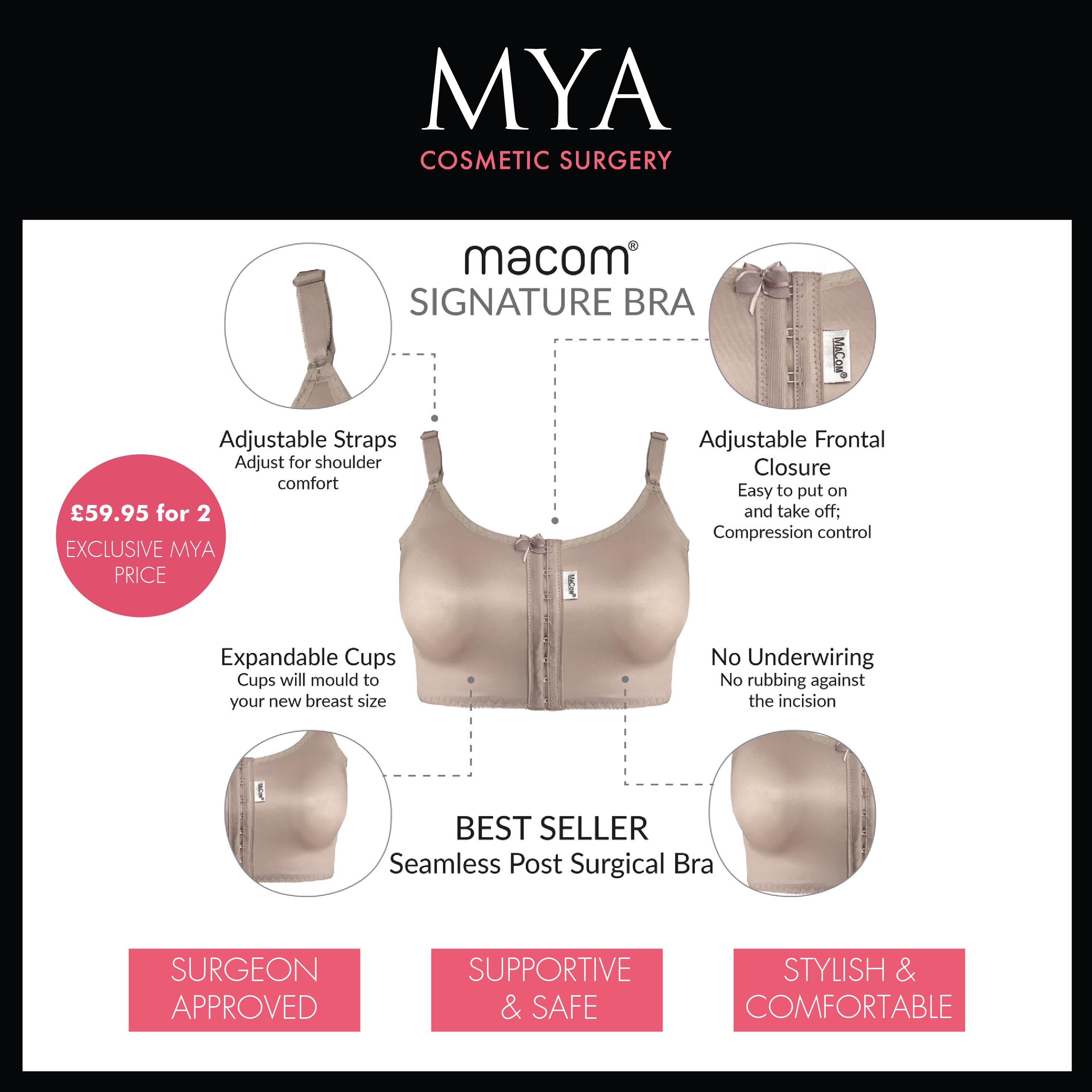 MYA Cosmetic Surgery on X: @MACOMMedical post op signature bra