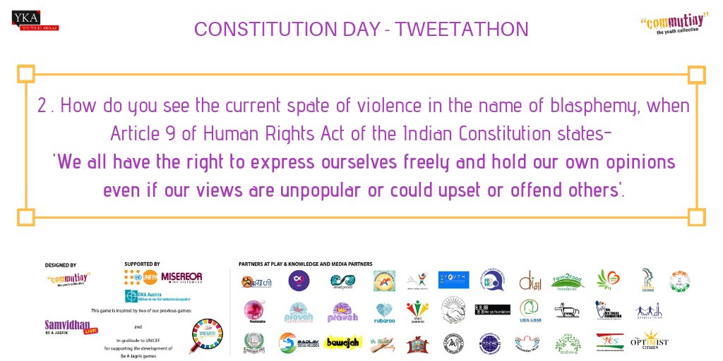 Share your thoughts and reaction  
#BeAJagrik #SamvidhanLIVE #LiveTheSDGs

<a href="/ShashiTharoor/">Shashi Tharoor</a> <a href="/wadanatodo/">Wada Na Todo Abhiyan (WNTA)</a> <a href="/SHEROESIndia/">SHEROESIndia</a> <a href="/shrutiagrawal75/">Shruti Agrawal</a> <a href="/FeminismInIndia/">Feminism in India</a> <a href="/girlsatdhabas/">Girls at Dhabas</a>