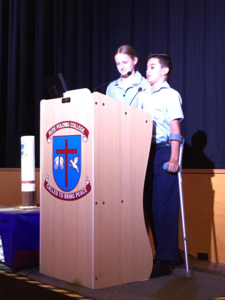 BedePolding's tweet photo. Great MCs at Parent Information Evening for Year 7 2019 Orientation https://t.co/S0g0mpFNYh