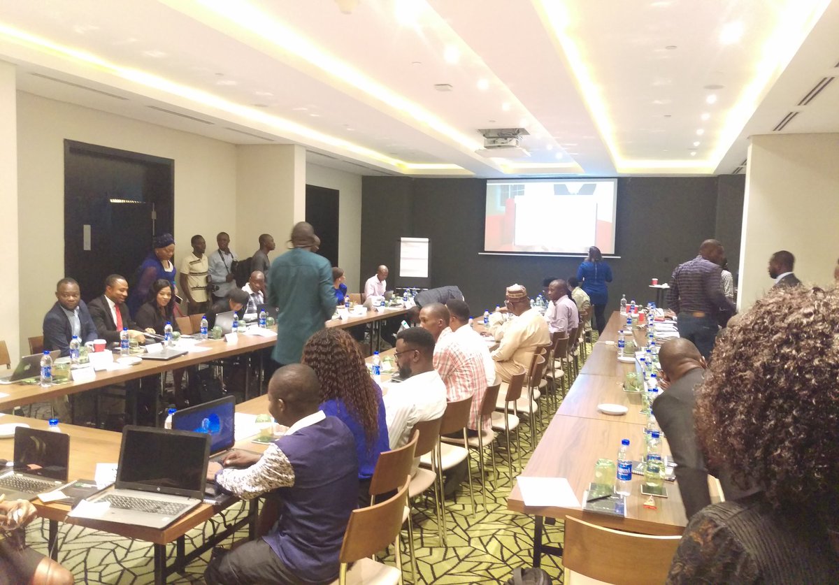 Connected_dev's tweet photo. It's Day 1 of #CrossCheckNG training, organized by @Icirnigeria and @firstdraftnews.
Kolo and Laval are joining a room full of journalists from across Nigeria, to train on verifying user-generated content to forestall the spread of 'Fake News', as #NigeriaDecides2019 approaches https://t.co/C5jqs9aeaT