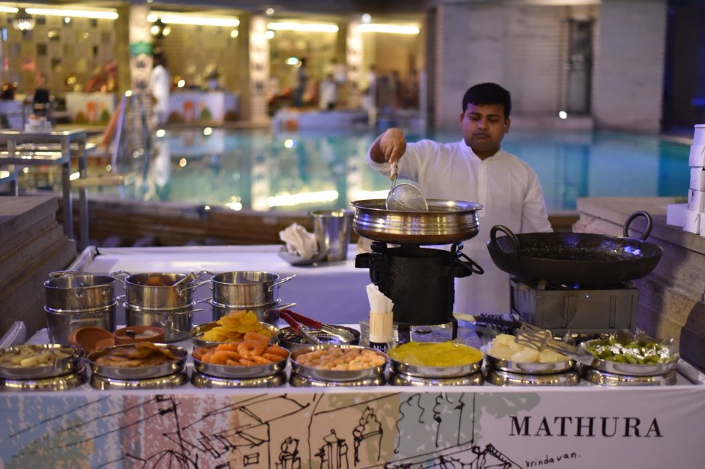 HydMarriott's tweet photo. Last few days to relish the scrumptious taste of the country #alongthenh2trail 

For reservations at #okrahyderabad call +91-9666412009 

#nh2food #nh2 #foodjourney #foodfestivalhyderabad #streetfoodindia #indianstreetfood #dinneronly #marriotthyderabad #marriotthotels https://t.co/Gl8lwX21tP