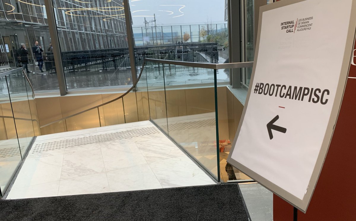 SocieteGenerale's tweet image. Aujourd’hui nouvelle étape pour nos intrapreneurs qui ont rendez-vous sur @LePlateauSG pour le bootcamp de l’ #InternalStartupCall et partager leurs retours d’expériences des premiers mois de leurs #startups.
#BootCampISC 
#Intrapreneuriat #LesDunes