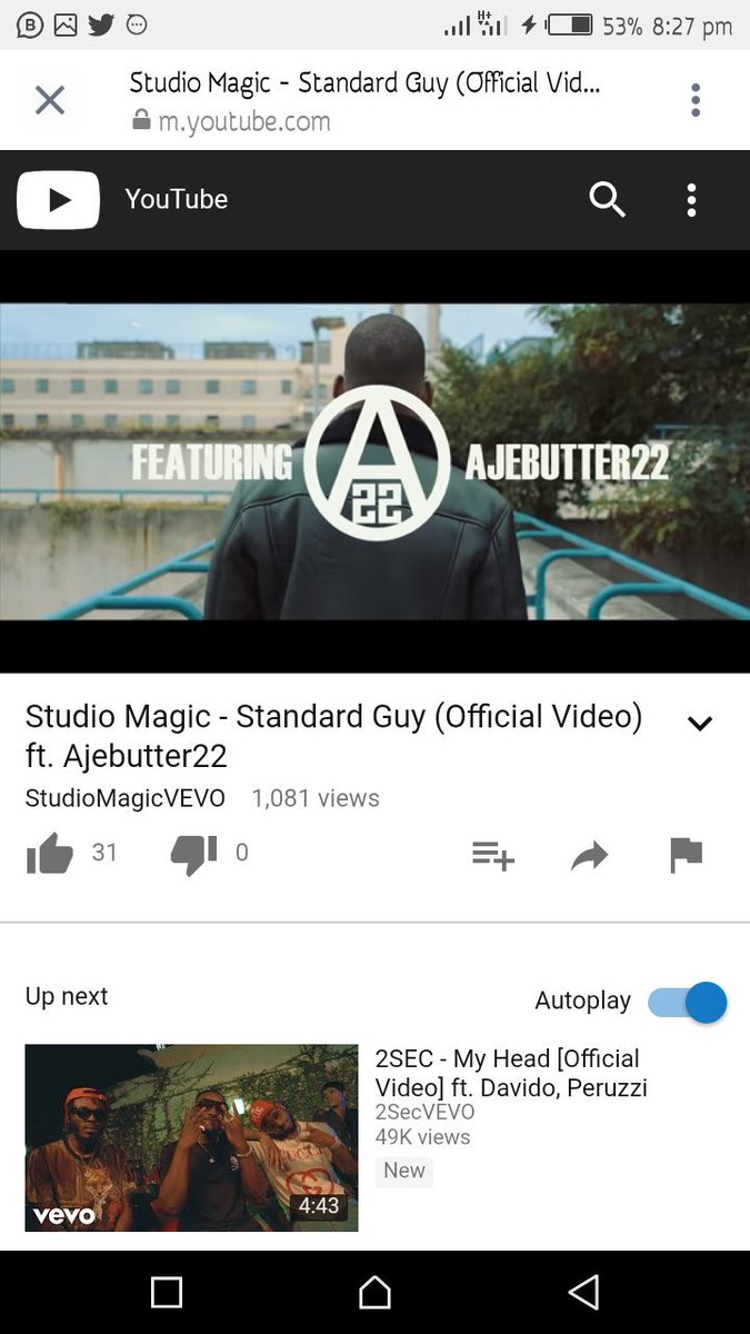 askaboutnuel's tweet photo. #standardguy by @Platinumtoxx ft @ajebutter22 expresses subjective thoughts and feelings. The style is just so awesome. #cash22 https://t.co/TbeaxcvDwo