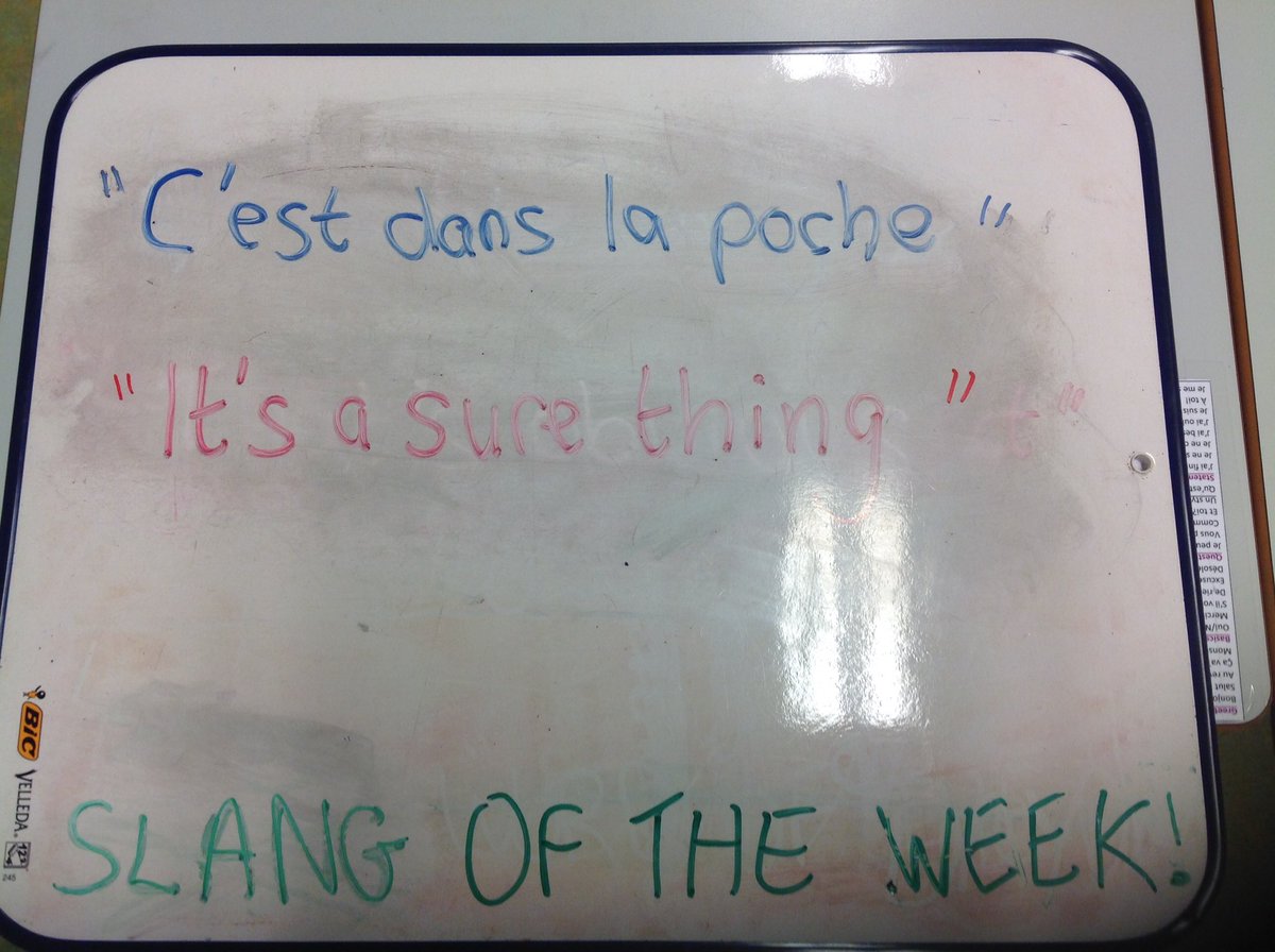Slang of the week #BackPocket #mfltwitterati