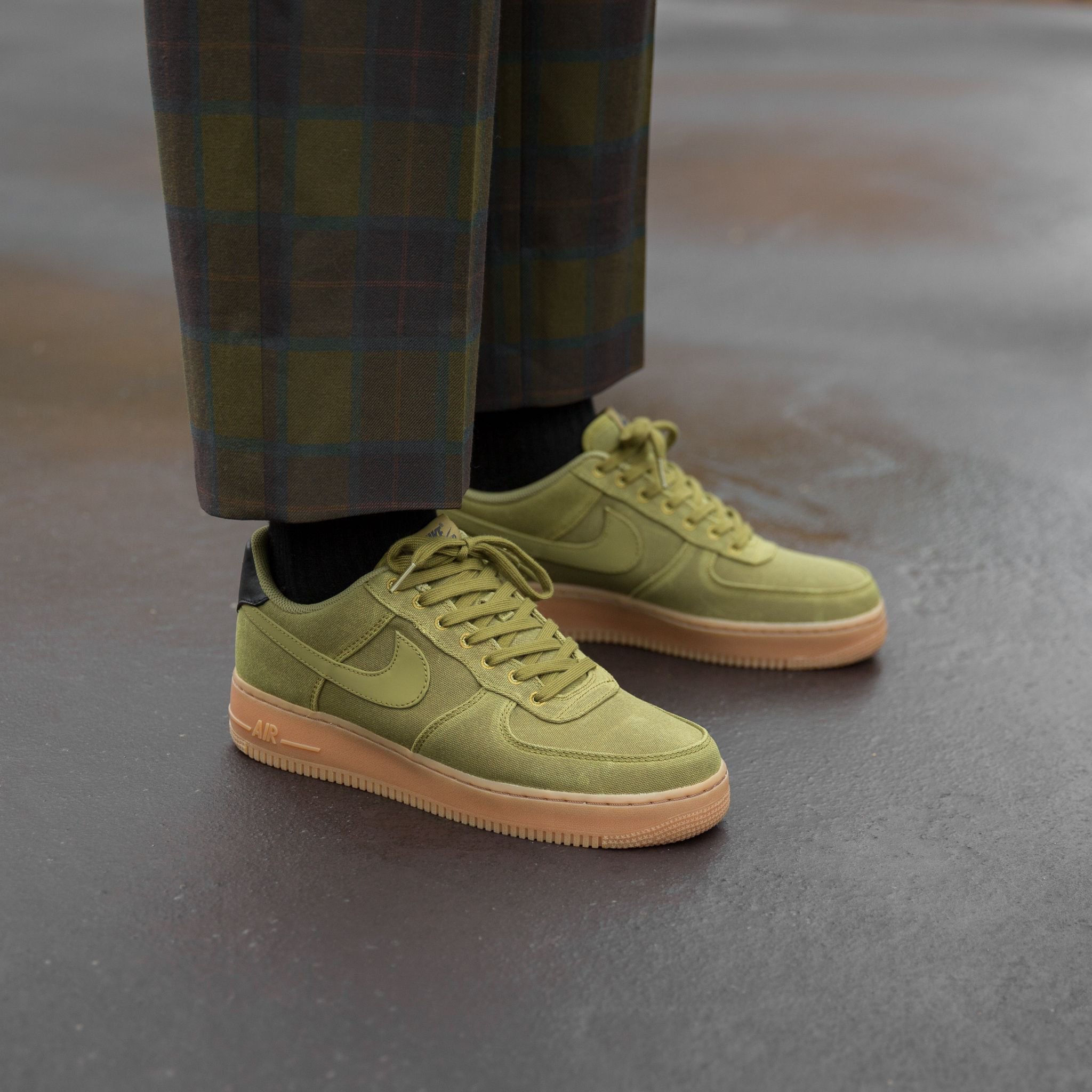 Nike Force 1 TD LV8 Camper Green/Camper Green-gum Med Brown - AV3526-300