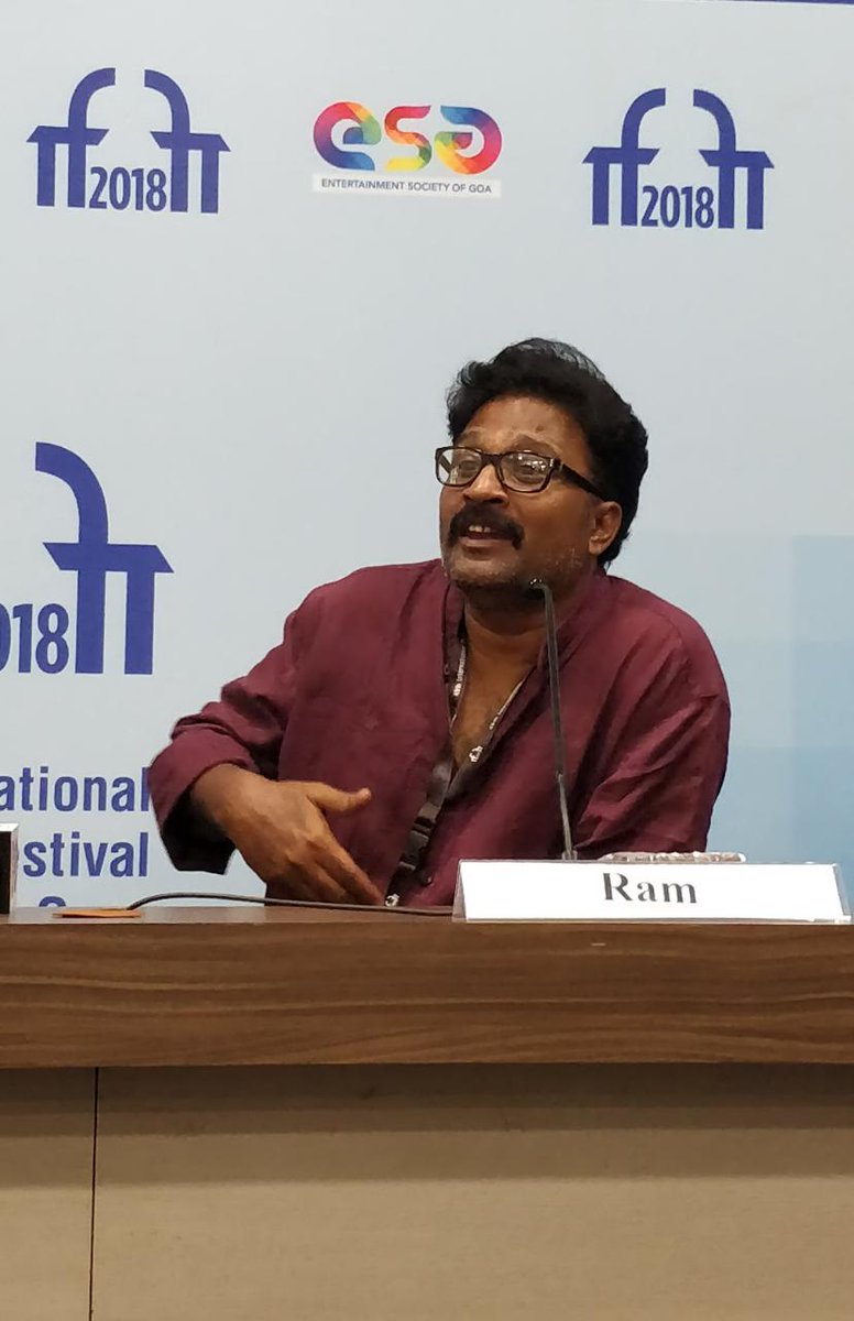varshaa4u's tweet photo. I met a parent of a spastic child, who asked me: Nature has created everyone differently but treats everyone equally; how cruel is It? @Director_Ram on the genesis of his film #Perambu
#IFFI2018🎬#PeranbuIndianPremiere @Director_Ram @yoursanjali @PeranbuFilm @mammukka https://t.co/U3cfOtbrpg