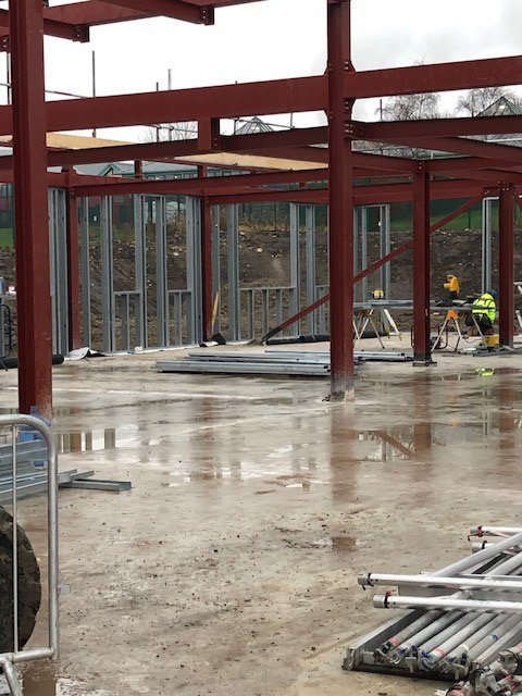 Things are really taking shape now <a href="/HeightsBurnley/">The Heights Burnley</a> Pictures show the completed framework. Main student stairwell and a view through the dining room into KS1/2. Roll on 2019