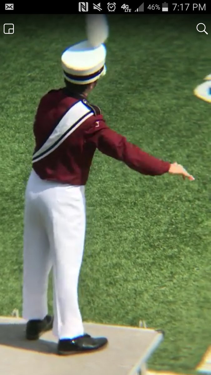 SDBL2017's tweet photo. My year as Assistant Drum Major to the Mighty Bulldog Band. Thank you band for allowing Iliana and I to lead y'all on! https://t.co/9ZliU1Q11r
