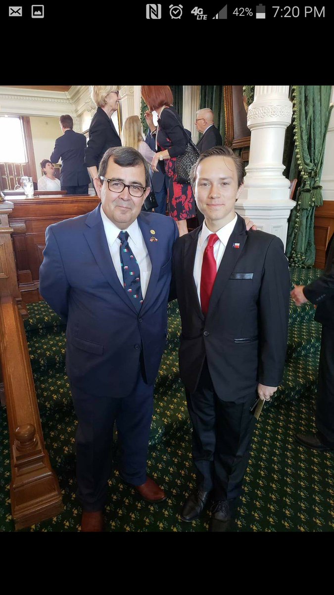 SDBL2017's tweet photo. My wonderful visit to the inauguration of Texas Senator Peter Flores (R) at the Texas Capital. https://t.co/w6wnMiHq9o