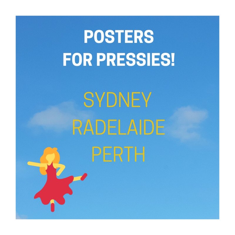 Well this is cute 😍 WHO WANTS TO PUT UP TOUR POSTERS!?! Got the other places sorted, just need legends for Sydney, Adelaide & Perth... in return I shall give you two tickets to the show in your town + a present of your choice! (Album, t-shirt or beeswax wraps 🎶👚🐝 ) DM me!💃