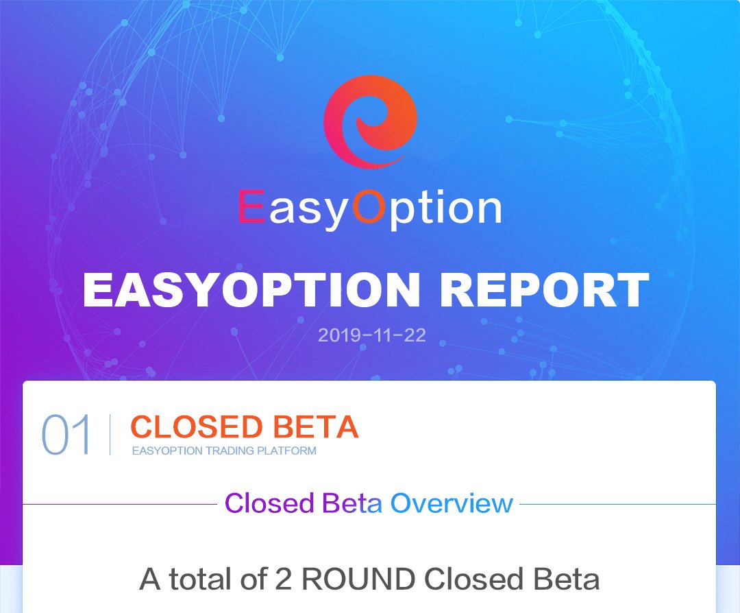 EasyOption_io's tweet image. 【R2 Closed Beta Report】
♦️ Application users are 1000+
♦️ Average transactions per user per day are 48.

for detail:  telegra.ph/EasyOption-clo… …

🔥🔥 R3 closed beta will open 2018-12-01 00:00 UTC
🔥🔥 New users will receive 5000 EOPT!

🔥🔥Apply:
👉closed-beta.easyoption.io