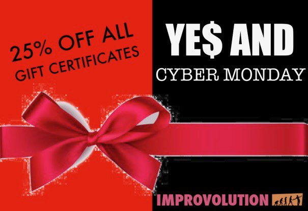 Improvolution's tweet photo. Give the best gift you can, with a CYBER MONDAY deal from us!

https://t.co/EuiGyNmCLN https://t.co/o2aglJ9Vsh
