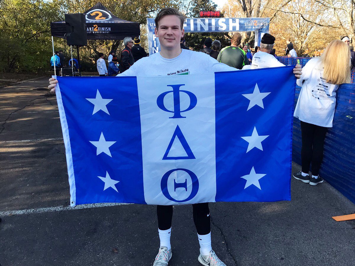 Congrats to Alex Childers of <a href="/PhiDeltMSU/">MSU ΦΔΘ</a> (Michigan State) for becoming Iron Phi #773. He has raised $1,018.19 and completed the Boulevard Bolt in Nashville on Thanksgiving morning. Alex is the 87th Iron Phi of 2018.