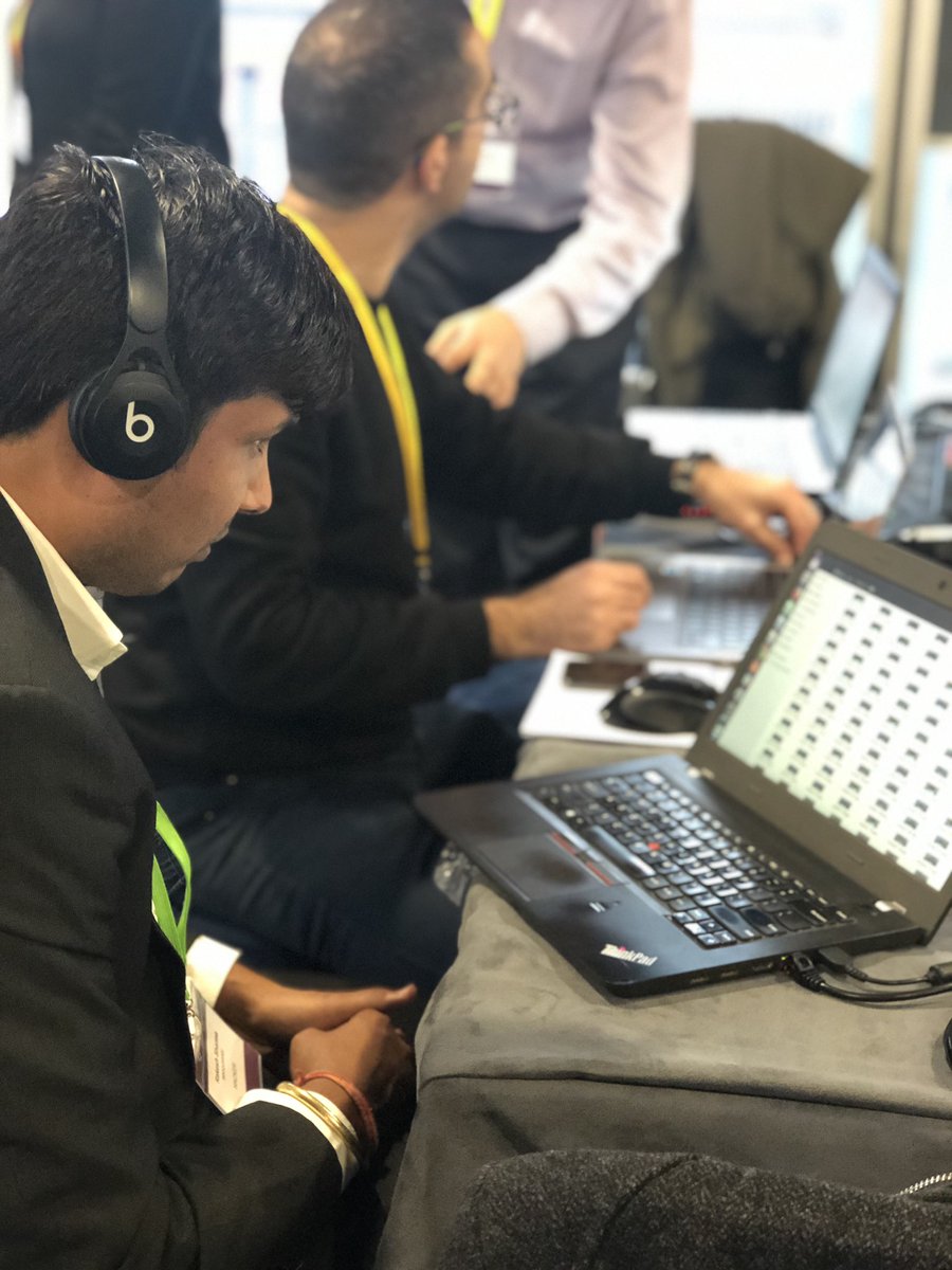 BeMyAppEMEA's tweet photo. Game faces on - coding is well and truly underway! @DASAccelerator #dasahack #incidentresponsehack https://t.co/o3Ihp0asFJ